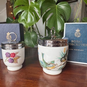Royal Worcester Evesham Gold Egg Coddler: Vintage English Porcelain | Several variations