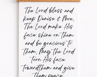 Personalized Scripture Canvas • Custom Name Bible Verse Wall Art