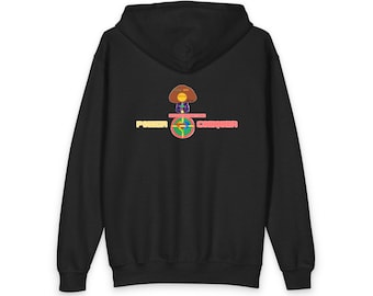 Youth Heavy Blend Zipped Hoodie Conqueror