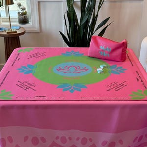 Mahjong Instructional Mat with carry bag, tablecloth, or set, lp colors