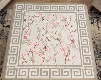 Bird Bam Mahjong Mat with bag, Neoprene noise reducing Mah Jong Mat.  31.5x31.5