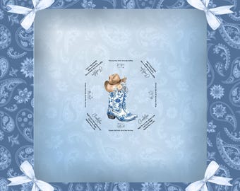 Wild West Mahjong Tablecloth, 55x55 heavy duty