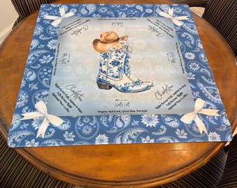 Wild Wild Wind Mahjong Mat: Neoprene with Charleston Instructions