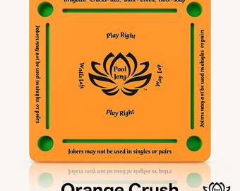 Pre-Order Floating Mahjong Game Table: Pool Jong - Orange Crush