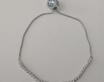 Bracelet Stirling Moments en argent avec pandora 23 cm, Royaume-Uni