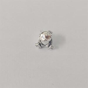 925 Silver Sterling Daisy Rabbit Hare Bunny Charm Bead, Pandora pouch