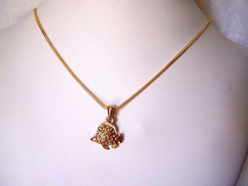 Angel Fish Pendant Necklace