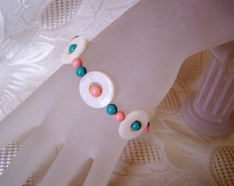 Conjunto de Pulseira e Brinco Shell Pérola Swarovski