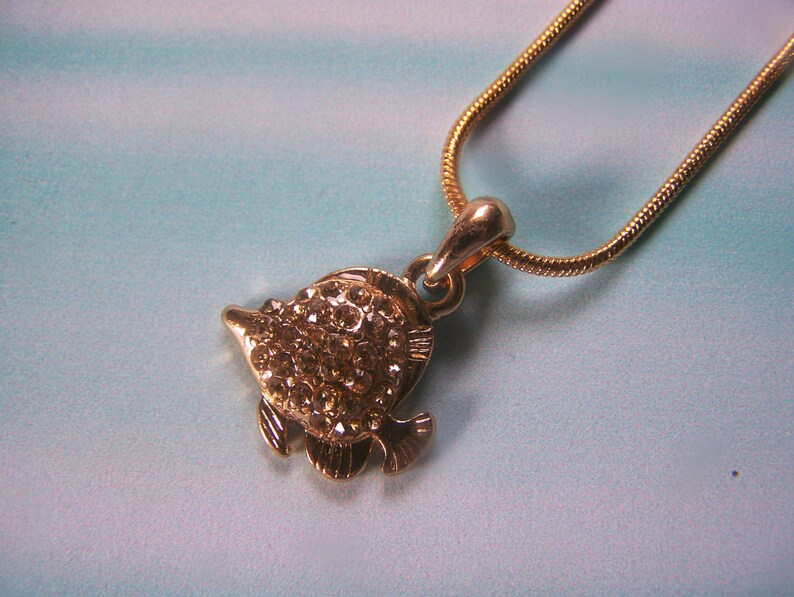 Angel Fish Pendant Necklace