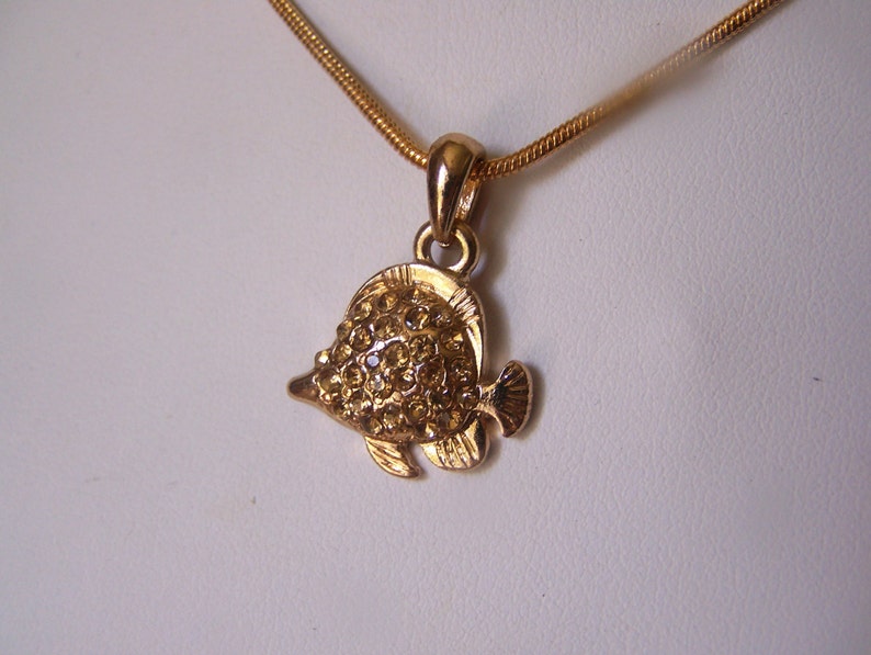 Angel Fish Pendant Necklace