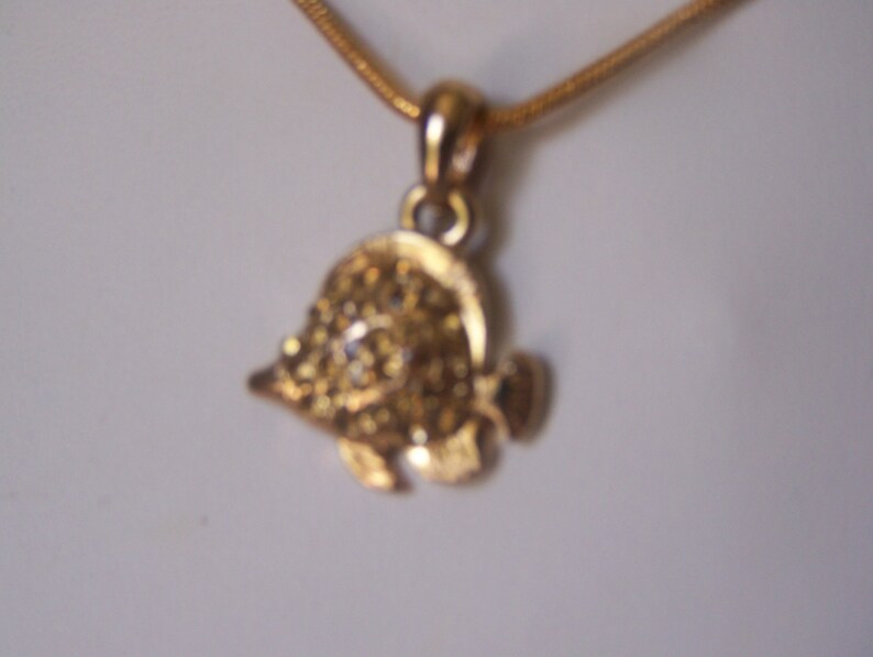 Angel Fish Pendant Necklace
