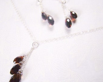 Swarovski Jewelry Set, Bridesmaid Jewelry Set, Y Necklace Set, Necklace and Earrings Set, Jewelry Gift Set, Women's Jewelry Set, Swarovski