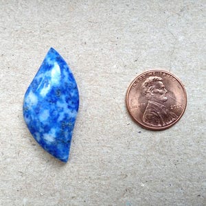 Denim Lapis blue stone cabochon