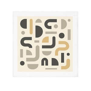 Chic Face Towel, Modern Art Spa Essential, Decorative Bathroom Décor, Gift for Her, Abstract Towel