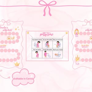 Princess Potty Chart for Girls – Printable Toilet Training Chart + Step-by-Step Routine