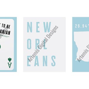 Tulane University digital posters (dorm/room decor, gifts)