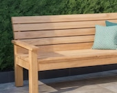 2x4 Wooden Bench Build Plan: Outdoor Bench, DIY Patio Furniture (PDF Download)