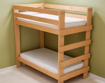 Crib Bunk Bed Plan: Toddler Bed, Modern Woodworking Build Guide (PDF Download)