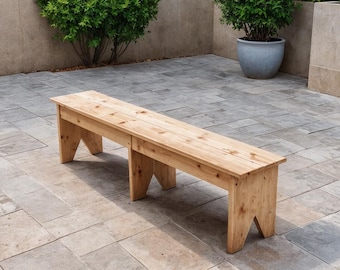 DIY Holzbank Bauplan: Modernes rustikales Design (PDF Download)