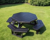 Octagon Picnic Table Plan: DIY Outdoor Furniture, Woodworking Plans (PDF Download)