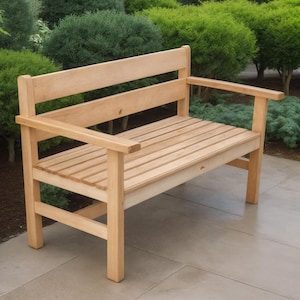Outdoor Bench Build Plan: DIY Patio Furniture (PDF Download)