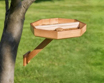 八角形プラットフォームの鳥の餌箱の組み立て図（デジタルダウンロード