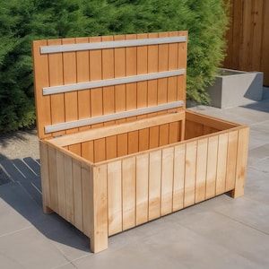 Bench with Storage Build Plan: Outdoor Patio Furniture (Digital Download)