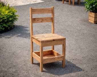 Kids Chair with Storage Woodworking Plan: DIY Furniture Build (PDF Download)