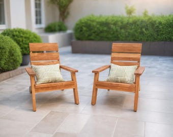 Modern Adirondack Chair Plan: DIY Outdoor Lounge Woodworking (PDF Download)