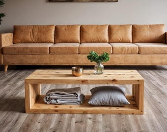 Waterfall Coffee Table Plans | Easy DIY Build with Minimal Tools | PDF Download
