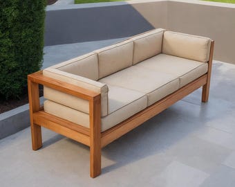 Outdoor Sofa Plan: 2x4 Patio Furniture, Woodworking Plans (Digital Download)