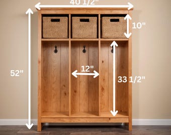 Small Mudroom Locker Plan: Storage DIY Woodworking Plan (PDF Download)
