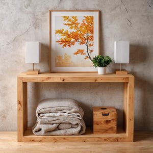 Modern Console Table Build Plan: DIY Woodworking PDF (Digital Download)