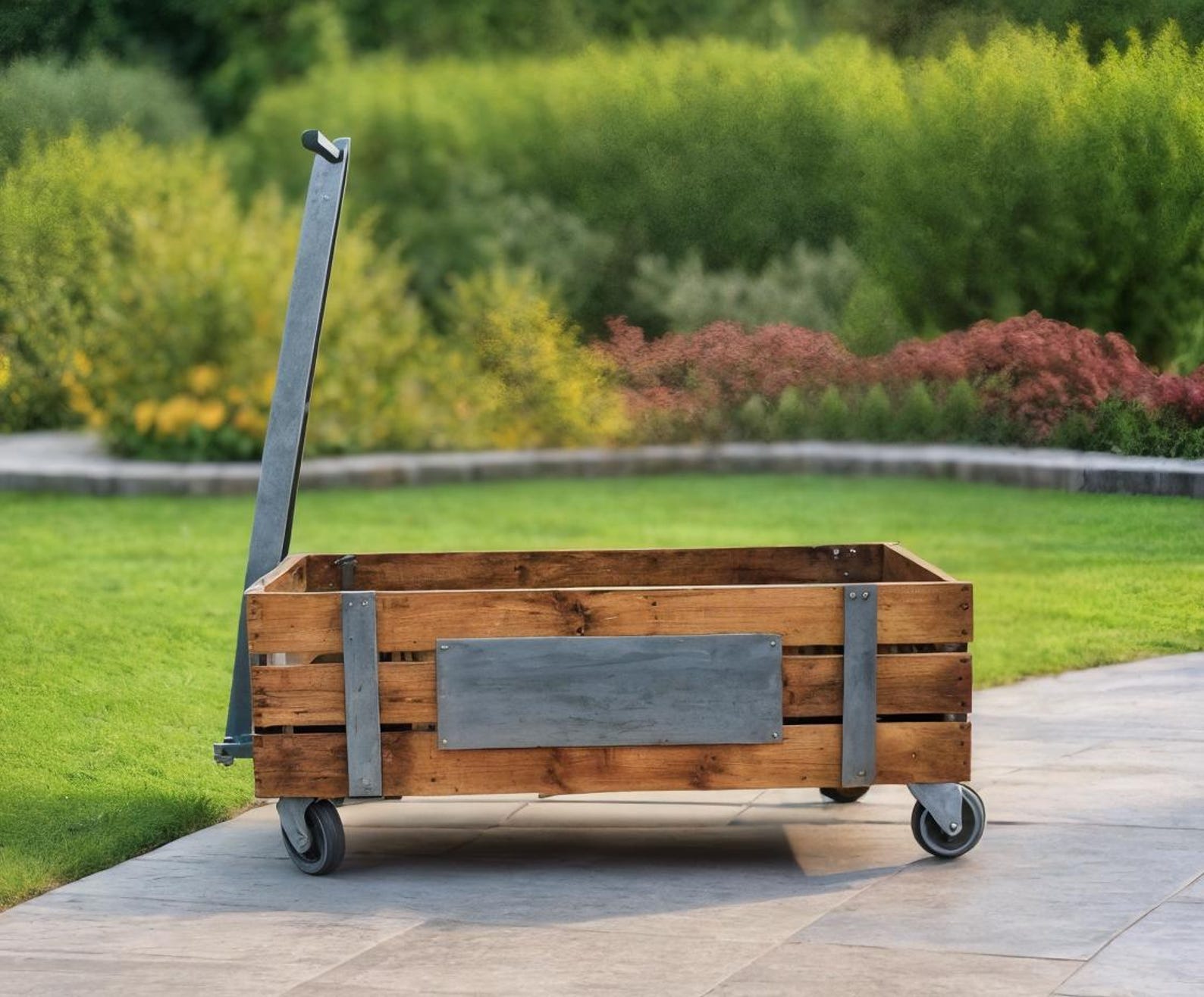 DIY Wood Wagon Cart Plan: Rustic Garden & Utility Cart (PDF Download ...