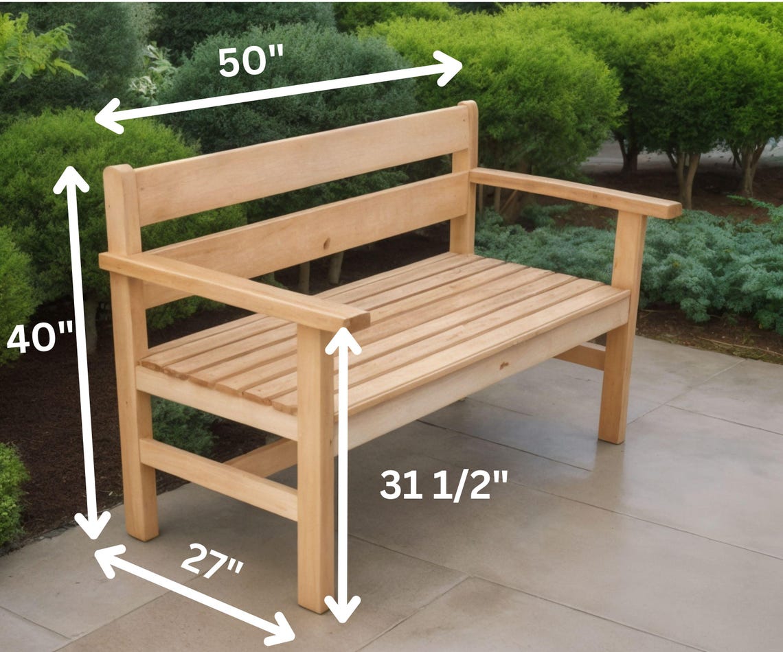 Outdoor Bench Plan: Patio Furniture, Outdoor Garden Seating ...