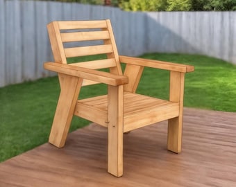 Modern Outdoor Chair Build Plan: DIY Patio Furniture (Digital Download)