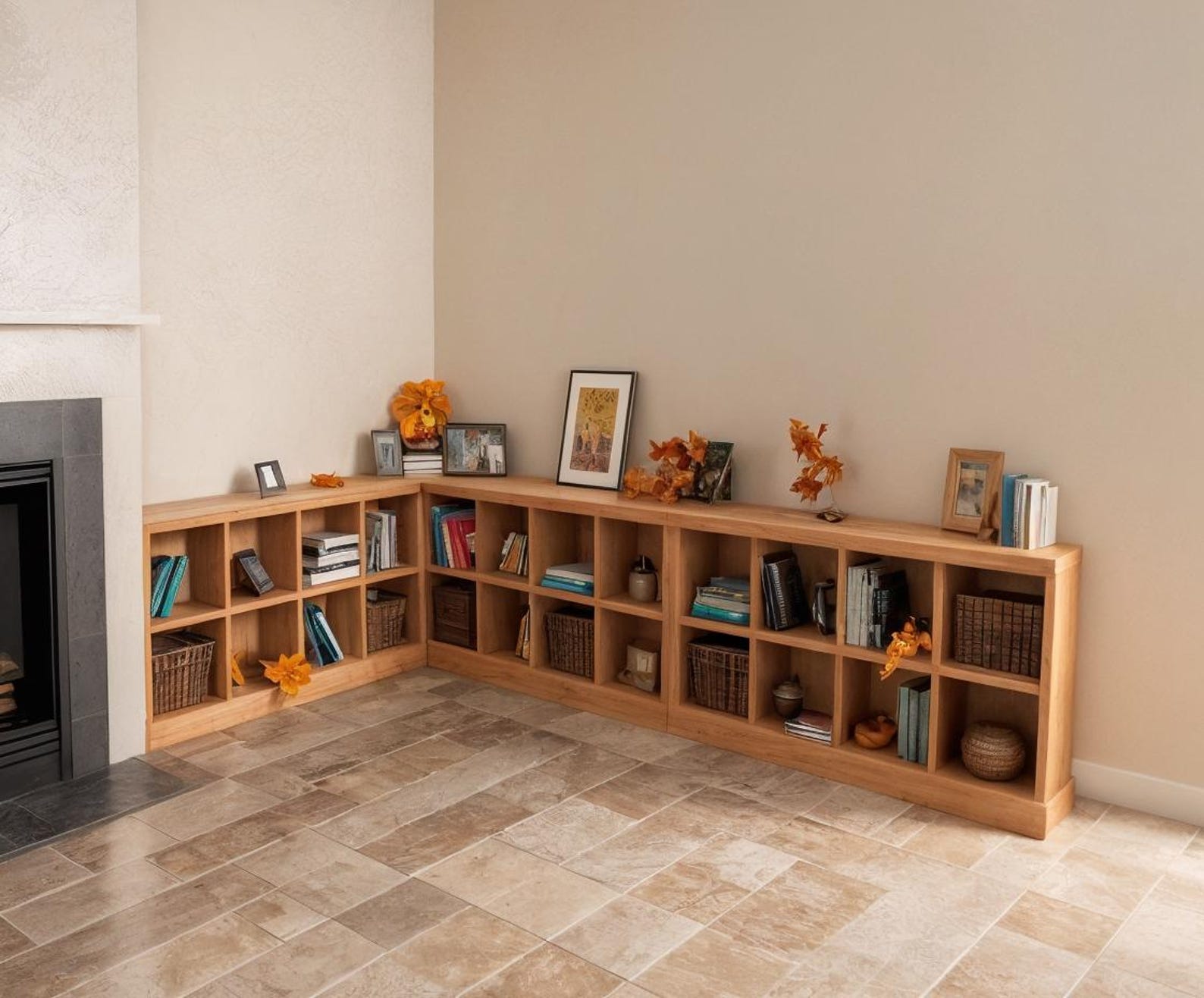 Corner Bookshelf Plans: Cubby Storage, Step-by-step (PDF Download) (63 ...