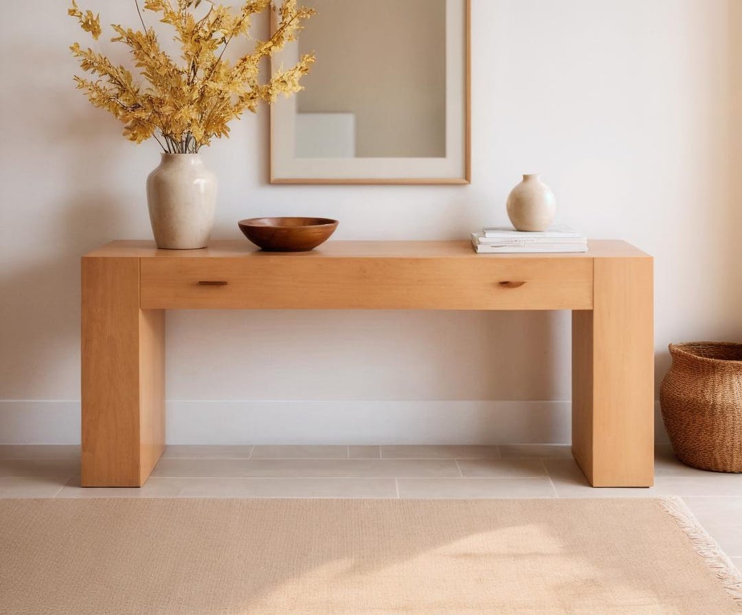 Modern Beam Console Table Plan: DIY Woodworking (digital Download) - Etsy
