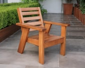 Modern Outdoor Chair Plan: Garden Chair, Patio Furniture, Woodworking Plans (PDF Download)