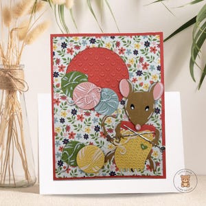Carte de voeux Tricot pour toutes occasions, Carte d'anniversaire à tricoter, Cadeau tricot, Tricot balles de laine, Accro au tricot.