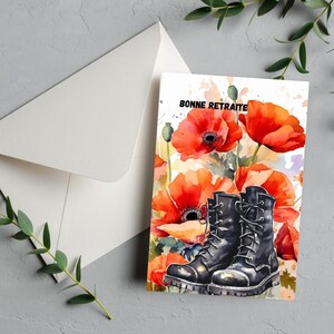 Carte pour retraité militaire, Military card, Retraite, Vétérans, Armée, Soldat, Bravo, Sortie de l'armée