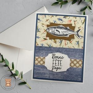 Father's Day Fishing Card, Gift for Fisherman, Father's Day, Card for Him, Card for Dad, Fishing, Fish