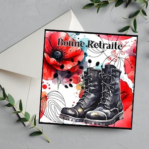 Carte pour retraité militaire, Military card, Retraite, Vétérans, Armée, Soldat, Bravo, Sortie de l'armée