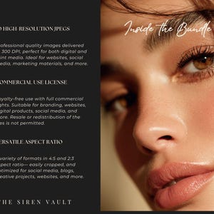 Natural Beauty Stock Photo Bundle: 50 Glowy Skincare & Makeup Images for Marketing (High-Resolution JPG) image 3