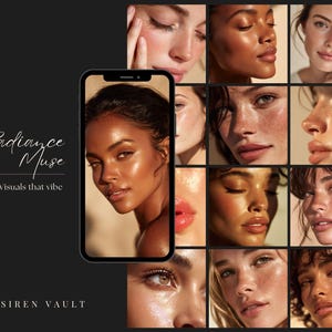 Natural Beauty Stock Photo Bundle: 50 Glowy Skincare & Makeup Images for Marketing (High-Resolution JPG) image 10
