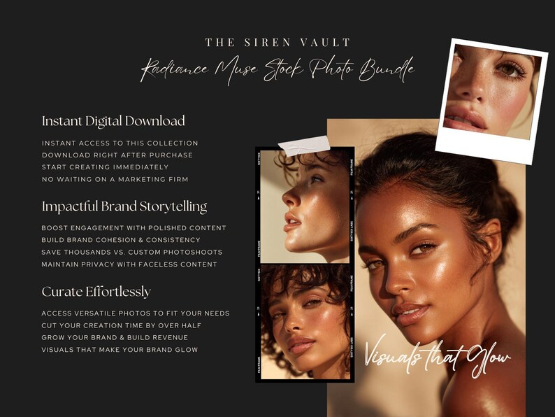 Natural Beauty Stock Photo Bundle: 50 Glowy Skincare & Makeup Images for Marketing (High-Resolution JPG) image 2