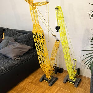 Liebherr LR11000 crawler crane model kit 1:50 3D printed, mechanically fully functional with crank, 120 cm, kit, custom color