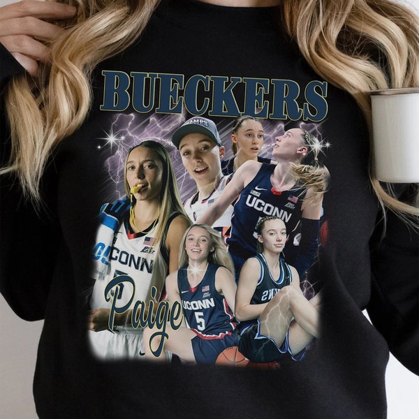 Paige Bueckers T-shirt Basketball Player MVP Slam Dunk Merchandise Bootleg Vintage Graphic Tee Unisex Sweatshirt Hoodie Gift For Fan