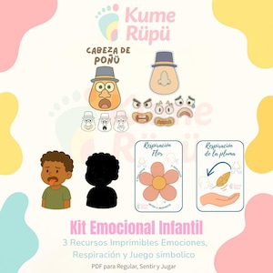 Emotionele kit voor kinderen | 3 afdrukbare PDF-bronnen voor 'Reguleren, voelen en spelen' | Emoties, Ademhaling en Spel TEA
