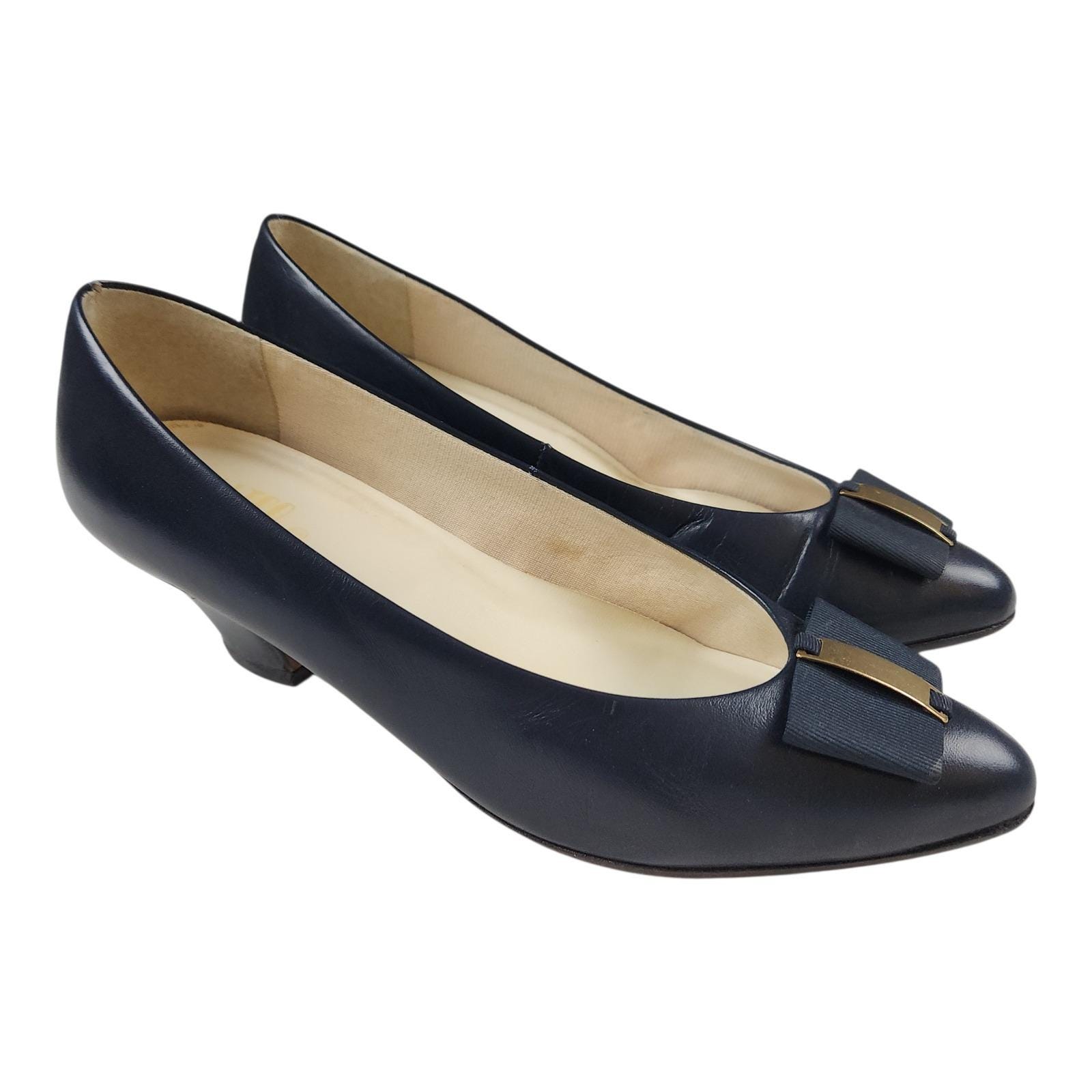 Navy Gold Heels - Etsy